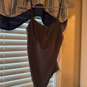 Gray bodysuit